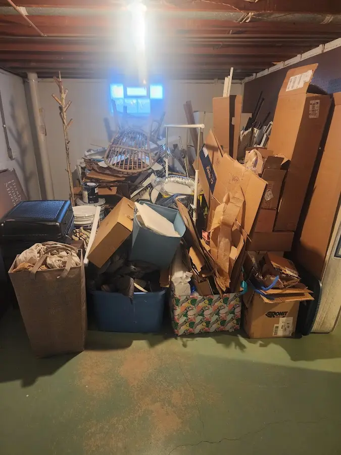 Roll-off dumpster container at job site for 15 Yard Dumpster Rental in Cabot